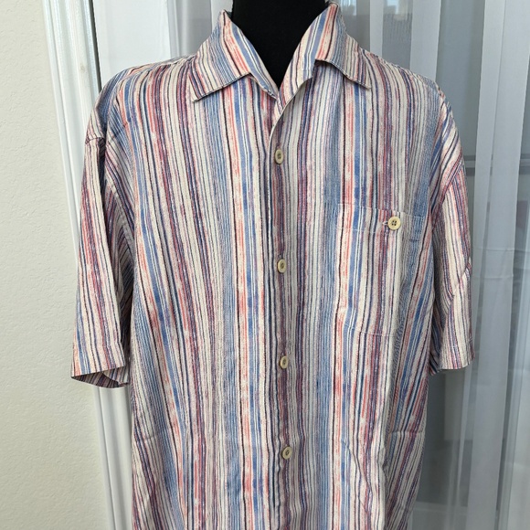 Tommy Bahama - Mens striped Short Sleeve Shirt - Picture 1 of 6